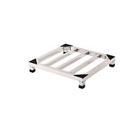 Support universel pour machine à laver - Capacité de 200 kg - Largeur réglable de 25 à 60 cm - Options de hauteur : 10 cm/20 cm - Base robuste pour sèche-linge et machine à laver - Solution peu