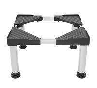 Support universel pour machine à laver, réfrigérateur et sèche-linge, socle de machine à laver réglable, largeur réglable 42 à 65 cm, hauteur 29 à 31 cm (noir)