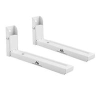 Support universel pour micro-ondes Maclean avec bras télescopiques jusqu'à 30kg blanc Blanc G