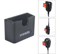 Support Universel pour Microphone Radio Ham CB,Bouton Rond avec Dos adhésif pour Motorola HLN9073B CDM1250 CDM750 GM300 M1225 GM3688 GTX800 Kenwood TK768G TK868G TM471A (Noir 02,2 Pack)