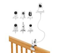 Support universel pour moniteur de bébé - Support flexible pour appareil photo avec clip de téléphone, fixation sans perçage pour berceau HelloBaby, VTech, Momcozy, Babystar et plus encore