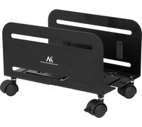 Support universel pour ordinateur avec roulettes Support mobile pour unité centrale Chariot pour ordinateur jusqu'à 10kg Chariot pour PC de bureau