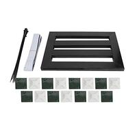 Support universel pour pedalboard d’effets de guitare, pedalboard en métal pour pédales de guitare, support noir durable avec sangles en nylon pour les séries Classic, Novo et