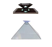 Support universel pour téléphone portable 3D hologramme pyramide Présentoir Projecteur 360 degrés Images de dessin animé Interaction