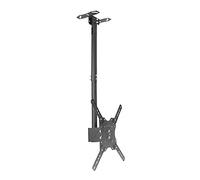 Support universel pour TV à écran plat, support de plafond à mouvement complet, convient aux téléviseurs de 32 à 55 pouces jusqu'à 45 kg, extension de 1,5 m, idéal pour home cinéma et salon