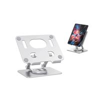 Support Universel Réglable En Aluminium Pour Tablette,Base De 360 Chocs,Ipad,Samsung,Huawei,Lenovo.Silver.