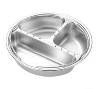 Support vapeur en acier inoxydable 304, plateau de cuiseur à riz multi-compartiments avec design empilable, panier vapeur en métal de qualité alimentaire pour raviolis et légumes, compatible avec
