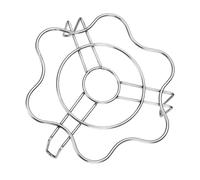 Support Vapeur en Acier Inoxydable, Multi Fonction, pour Autocuiseur | Grille Légère Argentée, Stabilité Renforcée, Usage la Cuisine Vapeur, Compatible Casseroles et Boîtes