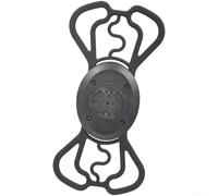 Support vélo à dégagement rapide, avec sangles réglables en silicone, prise ferme, pour smartphone de 4,7 à 6,9", pour ordinateur de vélo Garmin (A)