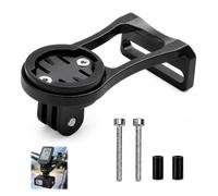 Support Vélo Compatible Garmin Edge 20 25 130 200 500 510 520 800 810 820 1000 1030,Support GPS Vélo Compteur Guidon en Alliage Aluminium, Monture Combo Explore Touring et Caméra Action