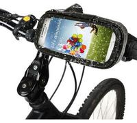 Support vélo et étanche / protection contre le sable / blanc neige / étanche à la saleté pour iPhone 6 4.7inch, Galaxy S IV / i9500, Galaxy S III / i9300, Nokia N920 (Noir)