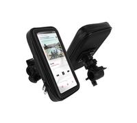 Support Vélo et Moto Smartphone Fixation guidon Housse étanche zippée Noir