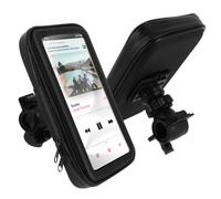 Support Vélo et Moto Smartphone Fixation guidon Housse étanche zippée - Noir