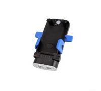 Support Vélo Intégré pour Smartphone et Externe Support Vélo | 4 fonctions en 1 : , klaxon, support pour téléphone, pour power bank, idéal trajet quotidien(Blue)