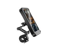 Support Vélo / Moto Téléphone avec Coque Intégrale Étanche et Tactile Noir