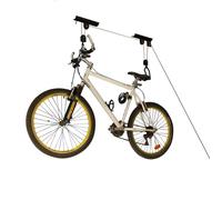Support vélo plafond - 20 kg - Élévateur à poulie - Rangement vélo - Frein automatique de maintien de la corde - Porte-vélo