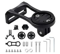 Support Velo pour Garmin avec Accessoires, Garmin Edge Extended Support, D'ordinateur de Vélo Guidon de Fixation, en Alliage Avant Combiné, pour Sports Action Camera, Edge/Plus/Explore/Touring (Noir)