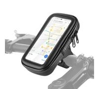 Support Vélo pour Smartphone Rotatif Étanche avec Fixation Guidon Forever Noir
