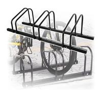 Support Velo Support à vélos vertical pour garage, support de stationnement monté au sol de 2 à 6 capacités, idéal pour une utilisation communautaire et publique(Black 3 racks)