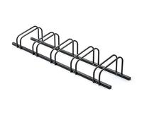 Support Velo Support à vélos vertical sur pied, support de stationnement en acier d'une capacité de 2 à 6, idéal pour une utilisation communautaire et sur le campus(Black 5 racks)