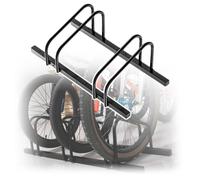 Support Velo Support de rangement vertical pour garages, support de stationnement pour vélos de 2 à 6 capacités, compatible avec les vélos de route et les vélos de montagne(Black 2 racks)