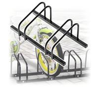 Support Velo Support vertical pour intérieur et extérieur, support de stationnement pour vélo de 2 à 6 capacités, compatible avec la plupart des types de vélos(Black 2 racks)