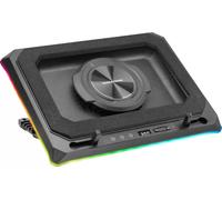 Mars Gaming MNBC-Ultra, Base de Refroidissement et Support, Ventilateur 140mm, Technologie CoolCore Airflow, RGB Chroma, 5 Positions, Compatibilité Jusqu’à 18”, Support Smartphone, 4X USB-A, Noir