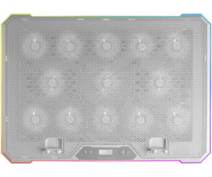 Support ventilé Mars Gaming MNBC13 RGB 17"max (Blanc)