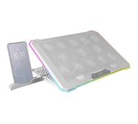 Support ventilé - Mars Gaming - MNBC13W RGB - 17"" max - Refroidissement optimal - Design compact