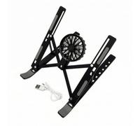 Support Ventilé pour Ordinateur Portable , Noir 18 Pouces Avec Ventilateur | Réglable En Hauteur, Support pour Ordinateur Portable avec Ventilateur, Compatible, Télétravail