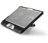 Support Ventilé Pr Pc Jusqu'À 17.3 2 Ports Usb,Ecran Intégré 2 Ventilateurs De 120Mm Surface En Alu,Pied Rotatif