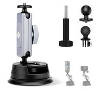 Support Ventouse de Voiture pour Insta-360 X5 X4 X3 X2 / Gopro Hero12 11 10 9 8/DJI DJI Osmo Pocket 2 Action 4/3/2, Support Ventouse pour caméra d'action avec Boule à Double tête 360°