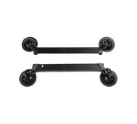 Support Ventouse pour starlink Mini Double Fixation Toit Pare-Brise Aluminium Kit Montage pour satellite Véhicule 200x100mm(Black)