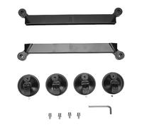 Support Ventouse Satellite pour Voiture, Kit de Montage ABS, Taille 30,5cm, Couleur Noire - Prise Sécurisée, Installation Facile, Pour Toit, Vitre et Camping - Car