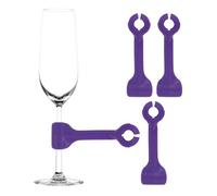 Support Verre À Vin Lave-Vaisselle - Fixation Sécurisée ABS 7.5x2.5cm | Attache Panier Lavage Quotidien Pour Verrerie Restaurant Chef Ménagère Protection Pied Accessoire Cuisine