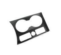 Support Verre D'eau Console Voiture Cadre Décoration Couverture Autocollante Garniture Pour Q3 2012-2018 LHD D'intérieur Acier Inoxydable Intérieurs Voiture(Noir)