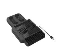 Support Vertical Avec Ventilateur De Refroidissement Pour Console Série X S, Double Contrôleur, Station De Recharge, Support Pour 11 Disques De Jeu