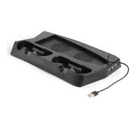 Support Vertical De Refroidissement Pour Ps5, 2 Manettes, 2 Ventilateurs De Refroidissement, 3 Ports Hub Pour Playstation 5 Édition Numérique/Console Ultra Hd