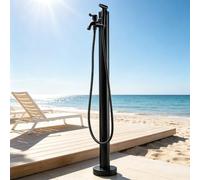 Support vertical de robinet d'eau de jardin, colonne d'eau de robinet extérieur en acier inoxydable 304, bouche d'incendie montée au sol pour villa cour terrasse bord de piscine(C,Height: 95cm/37.4in)