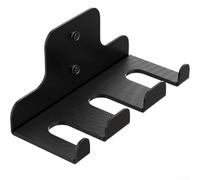 Support vertical en acier pour barres de moins de 33 mm de diamètre avec tapis de protection pour montage mural et rangement efficace du matériel de fitness