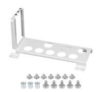 Support vertical en métal pour boîtier de ventilateur de GPU amélioré avec structure renforcée résistante à l'affaissement et support de carte graphique à flux d'air élevé