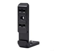 Support Vertical-Horizontal Alu pour Insta360 X5 pour x4 Support(Black) | Alliage pour aluminium pour robuste, silicone antidérapant, compatibilité X5 pour x4, standard 1/4, usage extérieur