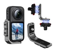Support vertical-horizontal pour caméra de sport Insta360 X6, support en alliage d'aluminium, support en L à dégagement rapide avec trou de vis de 0,6 cm et adaptateur magnétique à dégagement rapide