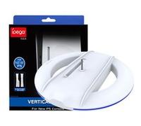 Support Vertical ipega Compatible avec PS5 Slim - Socle avec Vis de Fixation, Base Antidérapante - Blanc Blanc