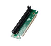 Support vertical PCIe X16 Carte d'extension mâle vers femelle GPU ascenseur pour un meilleur flux d'air refroidissement coude à 90 degrés