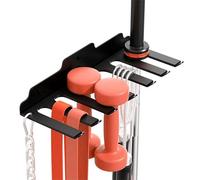 Support Vertical pour Barre - Rangement Murale à 7 Crochets | Rack De Gym Pour Haltères,pour Haltères Barres Kettlebells Salle de Sport Maison Garage Fitness Musculation