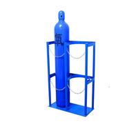 Support vertical pour bouteille de gaz, support de réservoir d'oxygène en acier robuste pour un rangement et un transport sécurisés