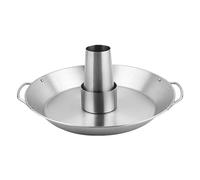Support vertical pour canette de bière - Rôtissoire verticale pour canette de canette de bière, support de poulet avec brochette d'égouttement, portable, léger, facile à manipuler en acier