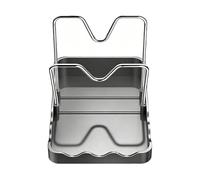 Support vertical pour couvercles de casseroles, cuillère | avec plateau d'égouttement en acier inoxydable, pour cuisine, maison, garde-manger, comptoir, restaurant, assiette, ustensiles de cuisine