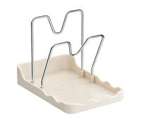 Support vertical pour couvercles de casseroles | Présentoir vertical avec plateau d'égouttement en acier inoxydable - Pour cuisine, maison, garde-manger, comptoir, restaurant, assiette, ustensiles de